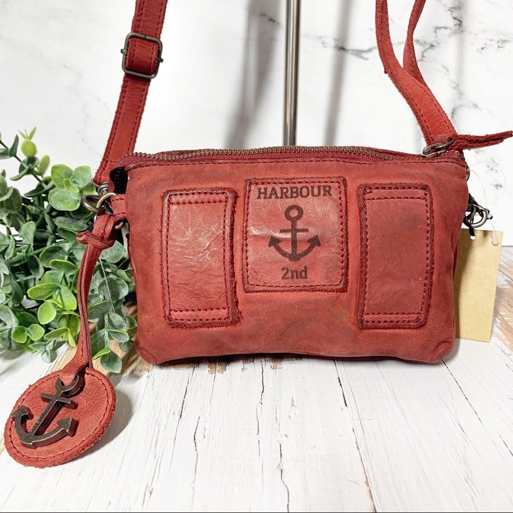 Red Leather Crossbody Bag